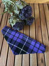 Load image into Gallery viewer, Thistle do nicely Purple Tartan pet bandana