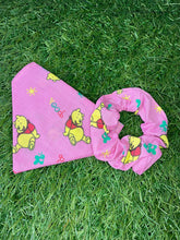 Load image into Gallery viewer, Winnie The Pooh, Pink Pet Bandana & Scrunchie Set