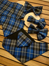 Load image into Gallery viewer, Och aye the blue Blue tartan bandana