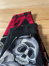 Load image into Gallery viewer, Skull and Rose Pet Bandana