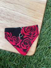 Load image into Gallery viewer, Skull and Rose Pet Bandana