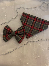 Load image into Gallery viewer, New Years Tartan, grey tartan bandana