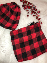 Load image into Gallery viewer, Cosy little Christmas, buffalo plaid treat bag