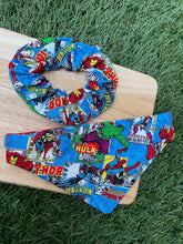 Load image into Gallery viewer, Superhero Marvel Comic book Pet Bandanas & Scrunchies