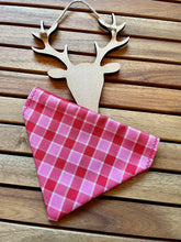 Load image into Gallery viewer, Cherry Pie Gingham Tartan - Pet Bandanas & Bow Ties