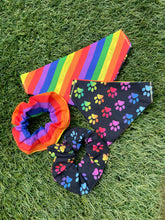Load image into Gallery viewer, Paw Pride - Pet Bandanas & Matching Scrunchies