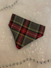 Load image into Gallery viewer, New Years Tartan, grey tartan bandana