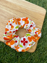 Load image into Gallery viewer, Blooming Lovely Bright Orange Flower - Pet Bandana & Matching Scrunchie