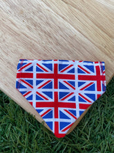 Load image into Gallery viewer, Union Jack Pet Bandana and scrunchie