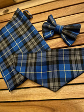 Load image into Gallery viewer, Och aye the blue Blue tartan bandana