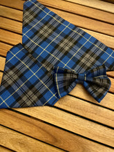 Load image into Gallery viewer, Och aye the blue Blue tartan bandana