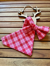 Load image into Gallery viewer, Cherry Pie Gingham Tartan - Pet Bandanas & Bow Ties
