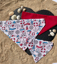 Load image into Gallery viewer, Sail away for the summer pet bandana