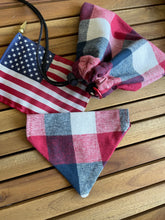 Load image into Gallery viewer, Americana - Pet Bandanas, Matching Bow Ties &amp; Treat Bags
