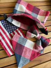 Load image into Gallery viewer, Americana - Pet Bandanas, Matching Bow Ties &amp; Treat Bags
