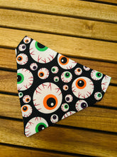 Load image into Gallery viewer, Creepy peepers Halloween bandana

