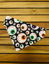 Load image into Gallery viewer, Creepy peepers Halloween bandana
