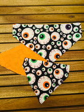 Load image into Gallery viewer, Creepy peepers Halloween bandana
