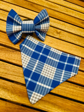 Load image into Gallery viewer, Bonnie blue tartan
