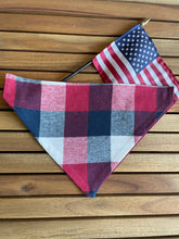 Load image into Gallery viewer, Americana - Pet Bandanas, Matching Bow Ties &amp; Treat Bags
