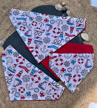 Load image into Gallery viewer, Sail away for the summer pet bandana
