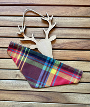Load image into Gallery viewer, Tutti Frutti Tartan - Pet Bandanas &amp; Matching Bow Ties
