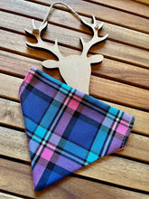 Load image into Gallery viewer, Candy Hearts Tartan -Pet Bandanas &amp; Matching Bow Ties
