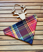 Load image into Gallery viewer, Tutti Frutti Tartan - Pet Bandanas &amp; Matching Bow Ties
