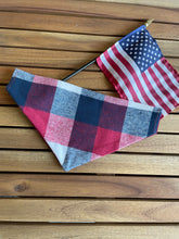 Load image into Gallery viewer, Americana - Pet Bandanas, Matching Bow Ties &amp; Treat Bags
