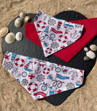 Load image into Gallery viewer, Sail away for the summer pet bandana
