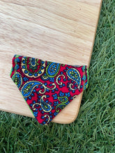 Load image into Gallery viewer, Paisley pattern Pet Bandanas &amp; Scrunchies -  Black and Pink or Pink and Green

