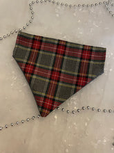 Load image into Gallery viewer, New Years Tartan, grey tartan bandana
