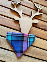 Load image into Gallery viewer, Candy Hearts Tartan -Pet Bandanas &amp; Matching Bow Ties
