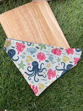 Load image into Gallery viewer, Under the sea pet bandana
