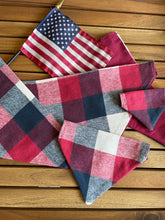 Load image into Gallery viewer, Americana - Pet Bandanas, Matching Bow Ties &amp; Treat Bags
