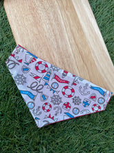 Load image into Gallery viewer, Sail away for the summer pet bandana
