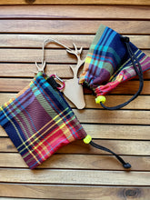 Load image into Gallery viewer, Tutti Frutti Tartan - Pet Bandanas &amp; Matching Bow Ties
