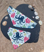 Load image into Gallery viewer, Under the sea pet bandana
