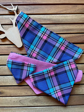 Load image into Gallery viewer, Candy Hearts Tartan -Pet Bandanas &amp; Matching Bow Ties
