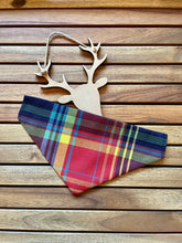 Load image into Gallery viewer, Tutti Frutti Tartan - Pet Bandanas &amp; Matching Bow Ties
